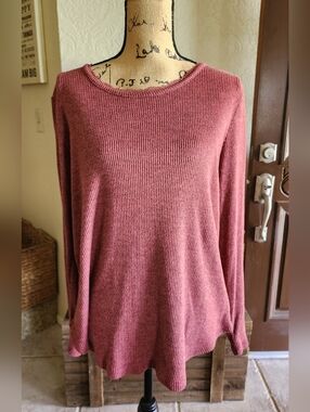 Maurices Ribbed Long Sleeve Top